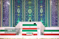 اقامه نماز بر پیکر مطهر قائد شهید امت+ فیلم