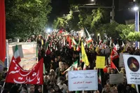 تصاویر/ تجمع حماسی و عاشورایی مردم ارومیه در خیابان