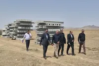 بازدید مدیران استان از پروژه حصارکشی منطقه ویژه اقتصادی تاکستان