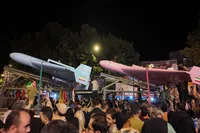 فیلم/ نمایش اقتدار پهپادی ایران در اجتماع مردمی شهرستان بجنورد