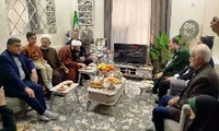 دیدار اعضای شورای تامین آستانه اشرفیه با خانواده‌ شهدا