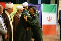 تصاویر/ آیین سنگرسپاری فرمانده سپاه نهاوند