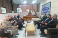 دیدار مدیرکل حفظ آثار کرمان با مسئول هیئت معارف جنگ ارتش
