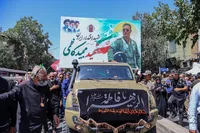 تصاویر/ مراسم تشییع پیکر مطهر امیر سرتیپ دوم خلبان «مجید کاظمی» در شیراز