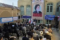 تصاویر/ مراسم گرامیداشت چهل‌وپنجمین سالگرد شهادت آیت‌الله مدنی در همدان