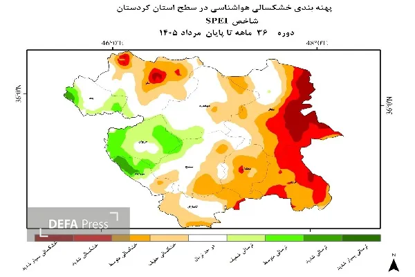 قروه در صدر خشکسالی کردستان؛ ۱۰۰ درصد مساحت شهرستان درگیر خشکسالی