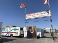 استقرار بیمارستان تخصصی سیار «ثامن‌الائمه» نیروی زمینی سپاه در ورودی مشهد