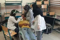 بیمارستان صحرایی در شهرک ابریشم برپا شد
