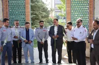 تجدید میثاق آتش‌نشانان محمدیه و مهرگان با شهدای گمنام در روز آتش‌نشانی