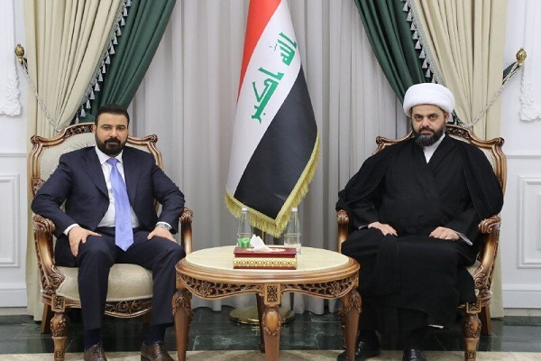 گفت‌وگوی نخست‌وزیر مأمور تشکیل دولت و دبیرکل عصائب اهل الحق درباره دولت قوی در عراق