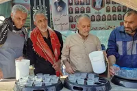 تجلی خدمت و دلدادگی اهالی گرمدره در مسیر اربعین