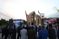 تصاویر/ آیین افتتاح یادمان شهدای مدافع حرم در بوستان خورشید