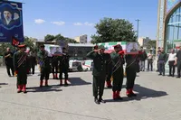 تصاویر/ تشییع  و تدفین شهدا در زنجان