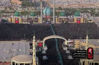 تصاویر هوایی از «بدرقه آقای شهید ایران» در قم