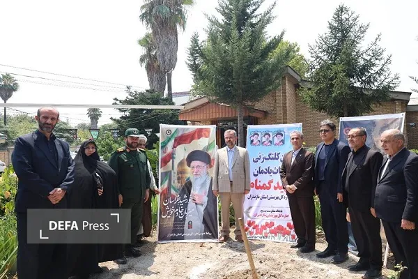 کلنگ‌زنی احداث یادمان شهید گمنام در اداره کل بهزیستی مازندران