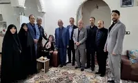 دیدار نوروزی مدیرکل بنیاد شهید و نماینده مردم آستانه اشرفیه در مجلس با خانواده‌های شهدا