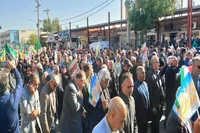 تصاویر/ ندای مردم مرزدار و ولایت‌مدار دهلران در بیعت با رهبر معظم انقلاب