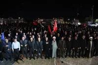 تصاویر/ نماز لیله‌الدفن «آقای شهید ایران» در همدان