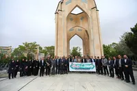 تصاویر/ تجدید میثاق مدیران روابط‌عمومی دستگاه‌های اجرایی همدان با شهدا