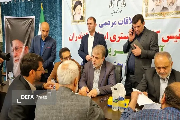 بررسی ۱۳۵ درخواست مردمی در دیدار رئیس کل دادگستری مازندران با مردم بندپی شرقی بابل