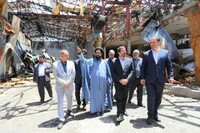 تصاویر/ بازدید استاندار همدان از سردخانه ذخایر استراتژیک آسیب‌دیده در حملات اخیر