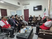 دیدار مشاور امور روحانیون استاندار مرکزی با مدیرعامل جمعیت هلال‌احمر استان