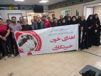 حضور خبرنگاران دفاع مقدس قم در آیین «اهداء خون»