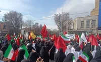 فیلم/ خروش بانوان جان بر کف ارومیه‌ای برای تجدید میثاق با رهبر شهید