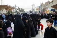 دسته‌روی ۱۵۶ هیات عزاداری در سالروز شهادت حرم حضرت معصومه (س)
