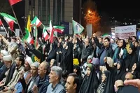 فیلم/ استمرار اجتماع شبانه مردم سنندج در حمایت از انقلاب اسلامی