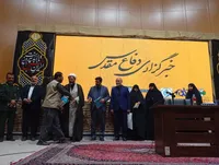 فیلم/ دورهمی صمیمی خبرنگاران دفاع مقدس استان قم