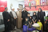 تصاویر/ دیدار مسئولان استان قم با خانواده‌های ۳ شهید جنگ رمضان
