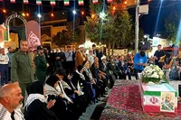 فیلم/ اجتماع حماسی مردم شهرستان بجنورد و وداع با پیکر شهید مدافع وطن «علی‌اصغر نورانی»