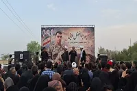 استقبال پرشور مردم عنبرآباد از پیکر شهید «ابوالفضل ملایی»+ تصاویر