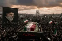 طنین اشعار شاعران مازندرانی در سوگ قائد شهید امت در مصلای تهران+ فیلم