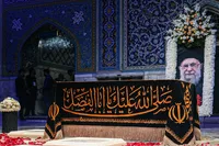 تصاویر/ مزار مطهر رهبر شهید انقلاب اسلامی در حرم مطهر رضوی
