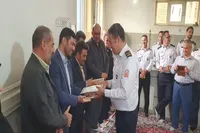 تجلیل فرماندار شهرستان تویسرکان از آتش‌نشانان + تصاویر