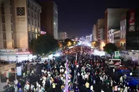 فیلم/ جشن ولادت پیامبر اکرم (ص) و امام صادق (ع) در میدان ولیعصر (عج)