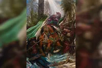 «آهن و آفتاب» روح‌الامین منتشر شد/ نقشی از صحنه شهادت حضرت ابوالفضل (ع)