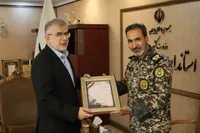 دیدار فرمانده منطقه پدافند هوایی شمال تهران با استاندار البرز
