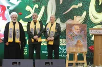 فیلم/رونمایی از سنگ مزار سپهبد شهید سلامی در حرم حضرت عبدالعظیم (ع)