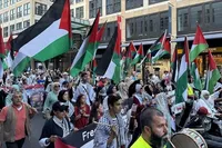 European and Scandinavian People Demonstrate in Support of Gaza