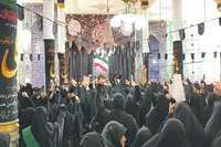 فیلم/ برگزاری مراسم شین حسینی توسط بانوان ایلامی