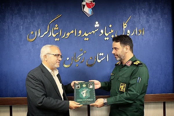 دیدار فرمانده سپاه انصارالمهدی زنجان با سرپرست بنیاد شهید زنجان