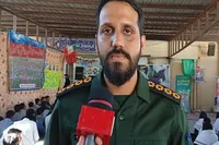 حضور دانش‌آموزان زاهدان در گلزار شهدا به مناسبت آغاز هفته بسیج و استکبارستیزی