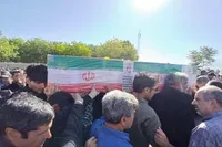 فیلم/ مراسم تشییع و خاکسپاری شهید «چهری»کرمانشاه