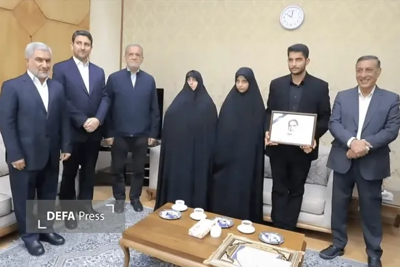 پزشکیان با خانواده زنده‌یاد حسینی تختی دیدار کرد