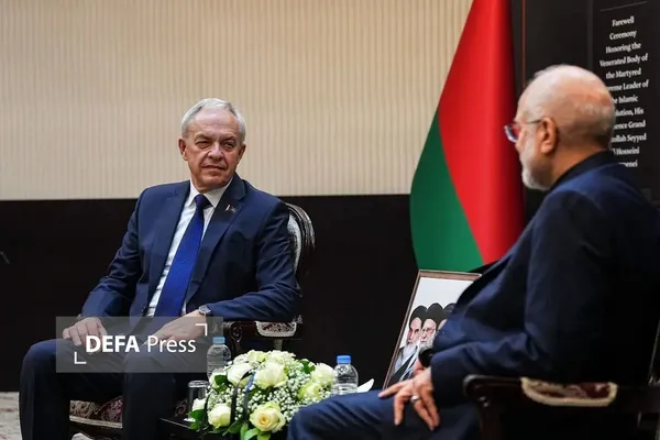 رئیس مجلس بلاروس با رئیس مجلس ایران