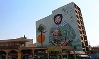 تمثال مبارک ۵ شهید دفاع مقدس خوزستان بر ساختمان‌های اهواز نقش می‌بندند