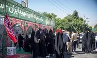 خرم‌آباد میزبان آیین ویژه بانوان در وداع با رهبر شهید